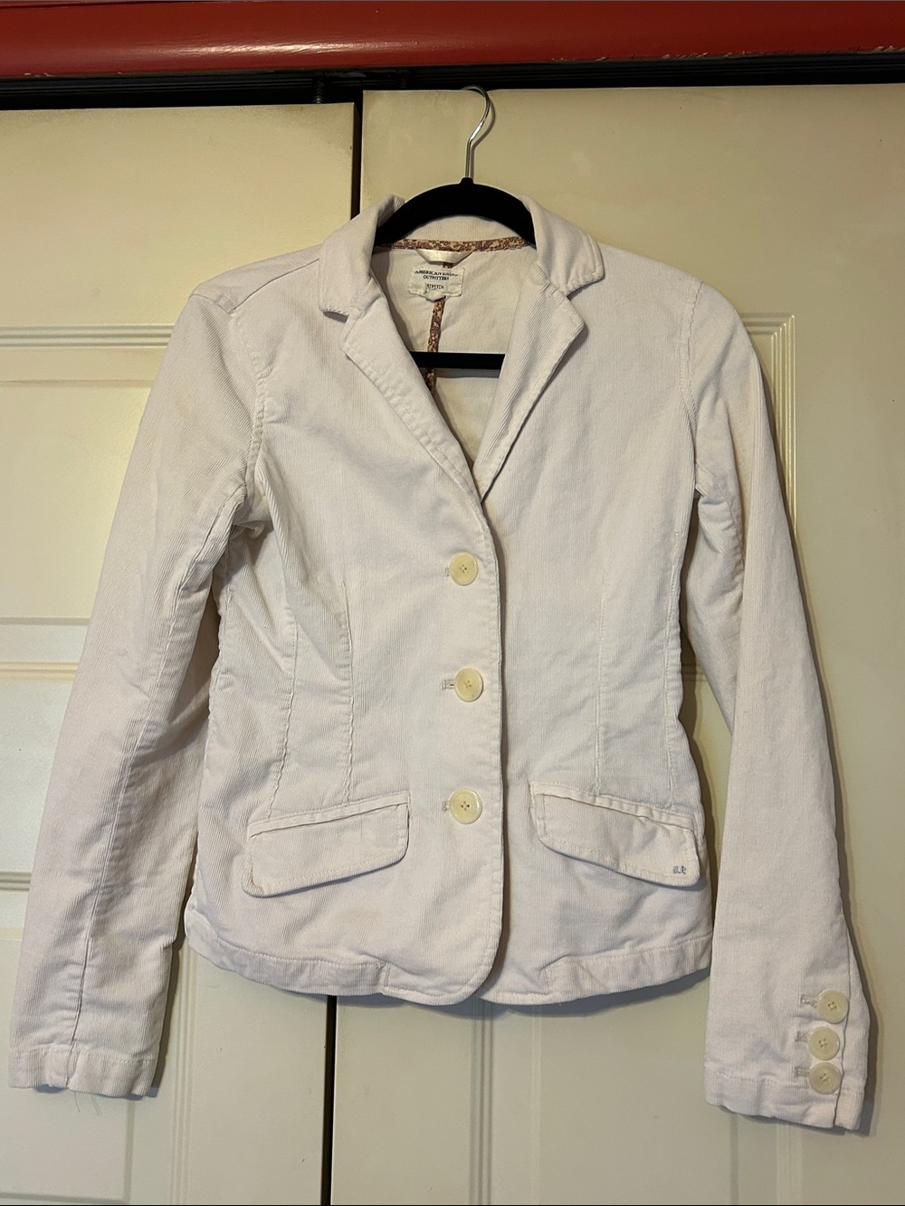 American Eagle Outfitters White Women's Tailored Blazer